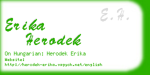 erika herodek business card